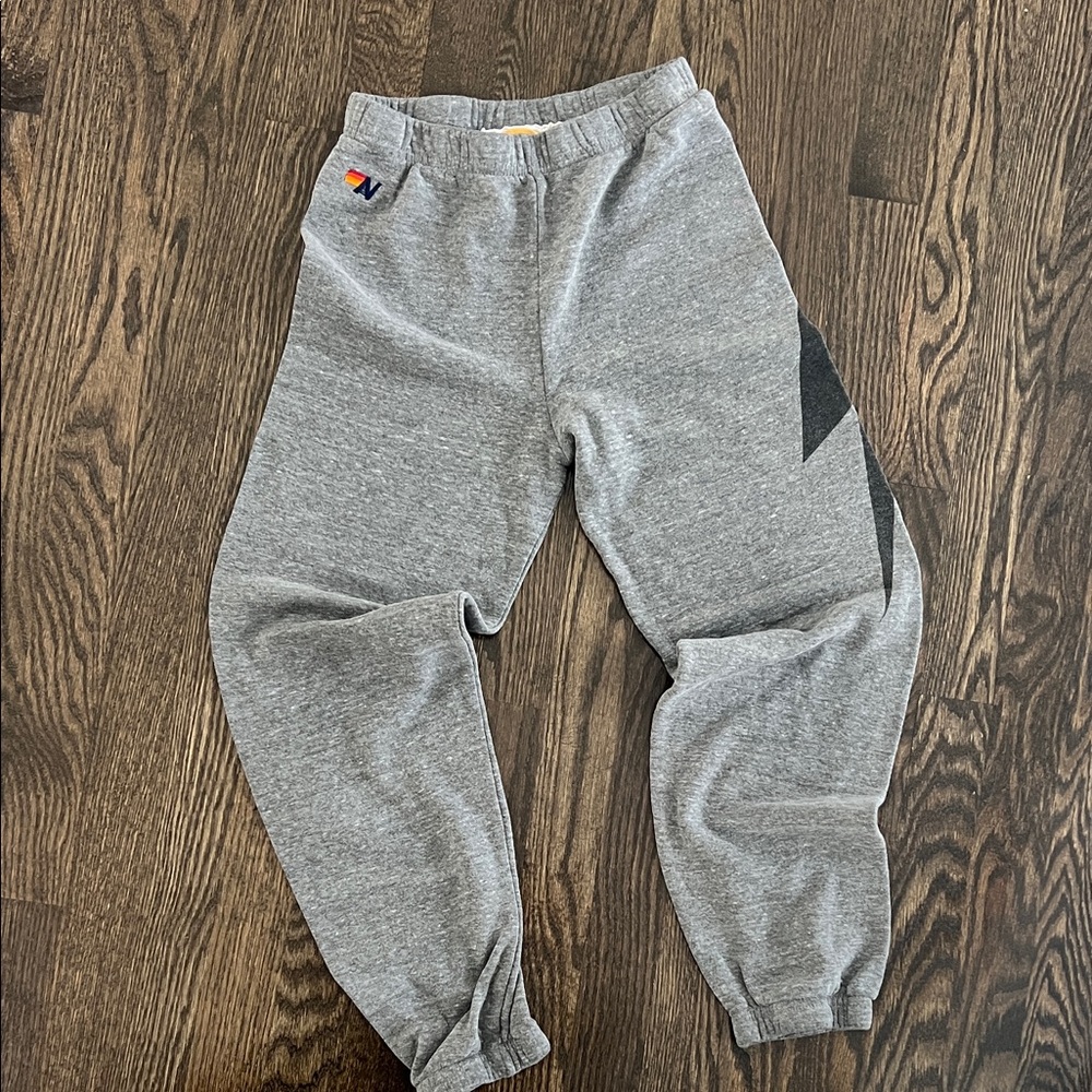 Aviator Nation Gray Kids Sweatpants with Black Accents